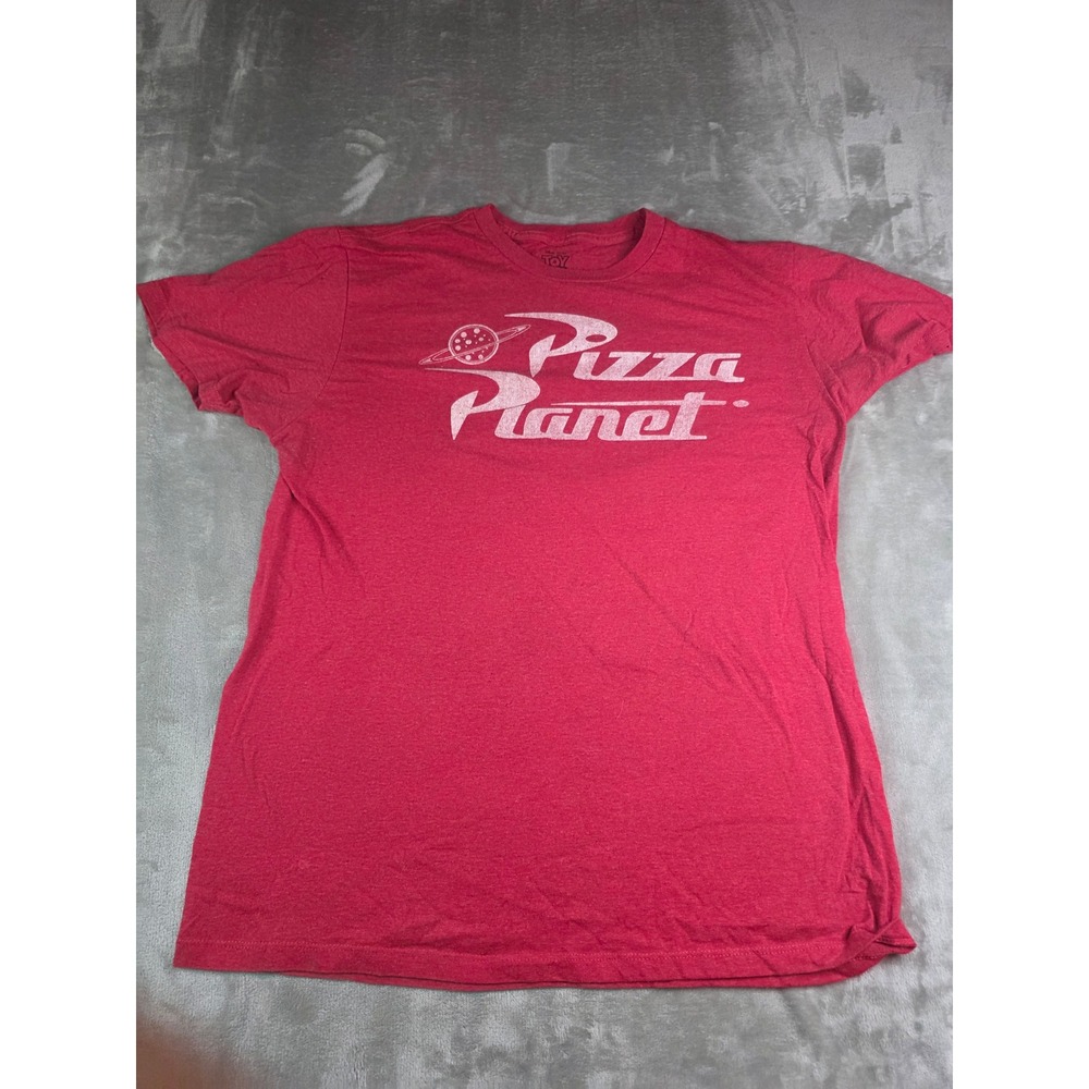 Disney Pixar Toy Story T-Shirt Mens Large Red Pizza Planet Graphic Tee